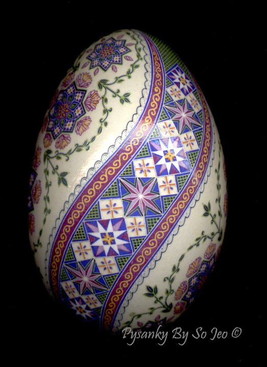 Ring Around The Rosie Ukrainian Easter Egg Pysanky By So Jeo